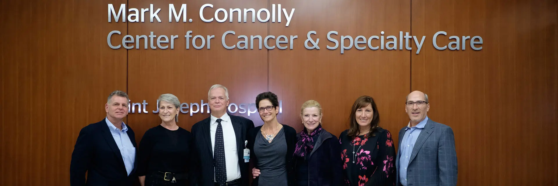 Zaccone Family Foundation outside the Mark M. Connolly Center for Cancer & Specialty Care at Ascension Saint Joseph Hospital in Chicago